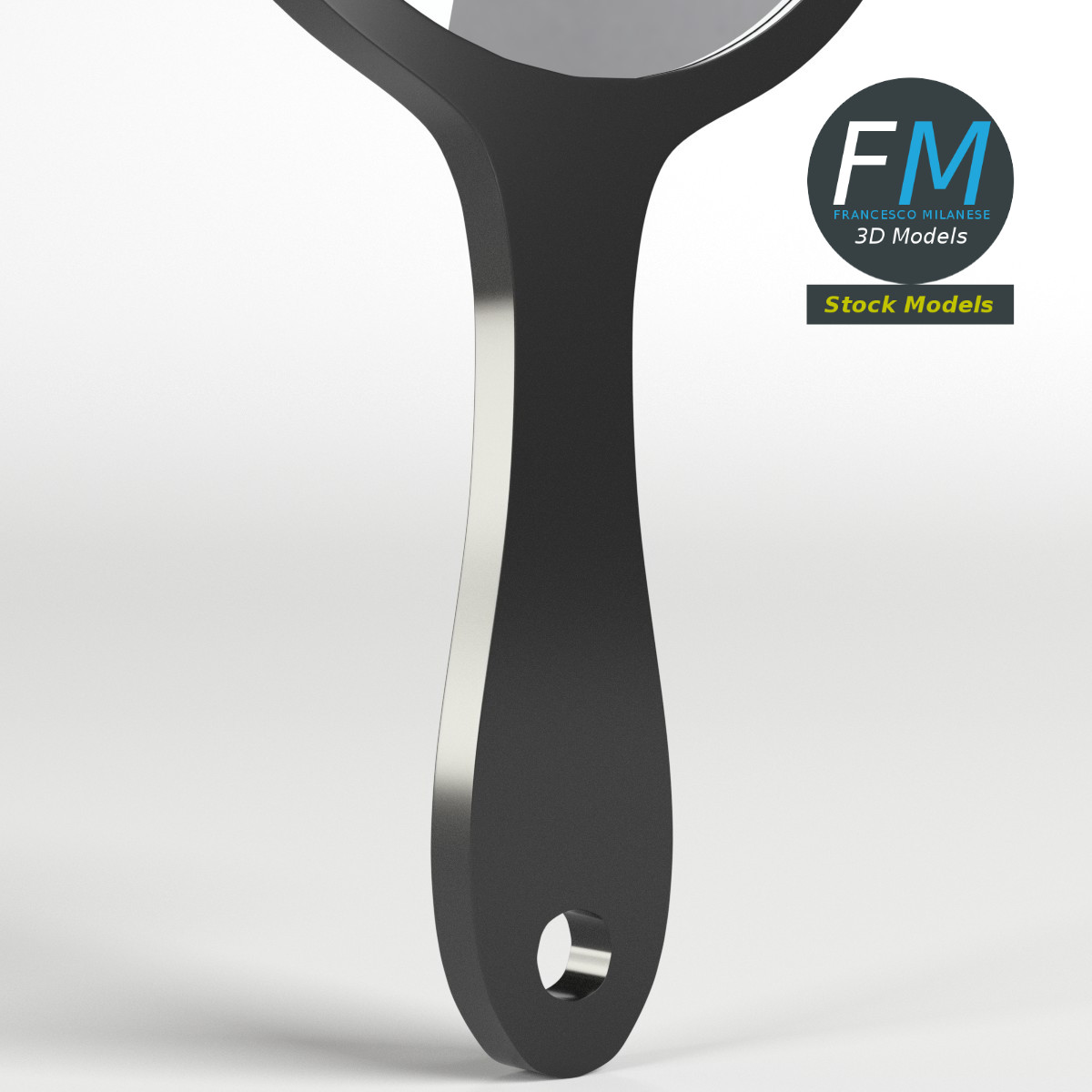 3D-Modell - Runder Handspiegel - 03