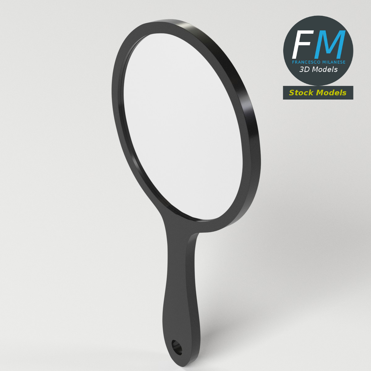 3D-Modell - Runder Handspiegel - 05