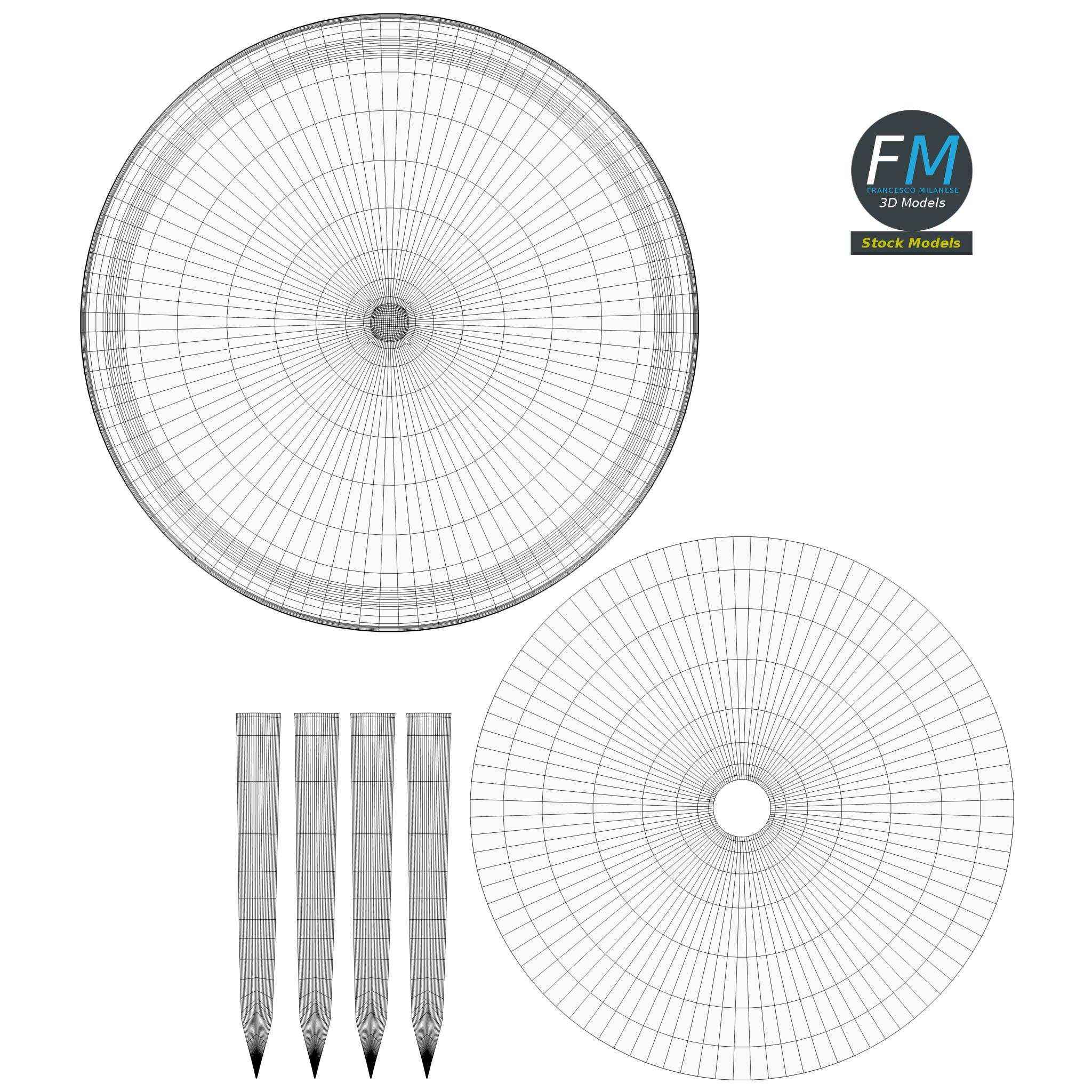 3D-Modell - Runde Reißzwecke - 11 3D-Modell - Runde Reißzwecke - 11