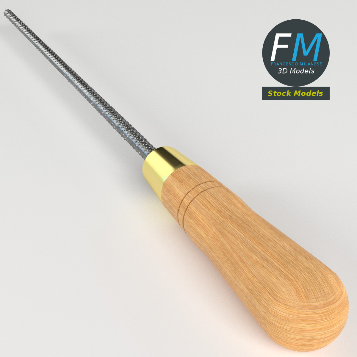 3D-Modell - Runde Raspel - 02