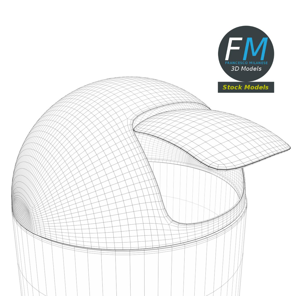 3D-Modell - Abfalleimer mit Rundem Oberteil - 08