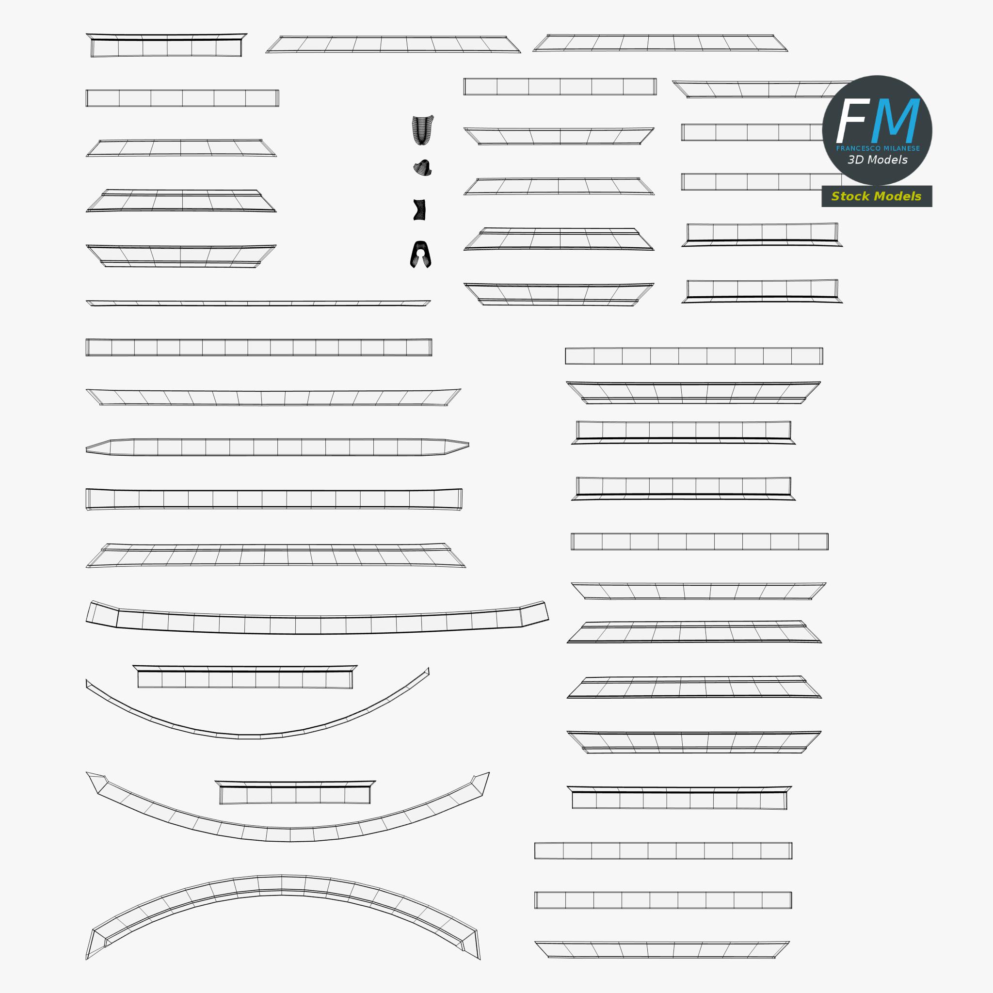 3D-Modell - Fenster mit Rundbogenoberlicht - 11