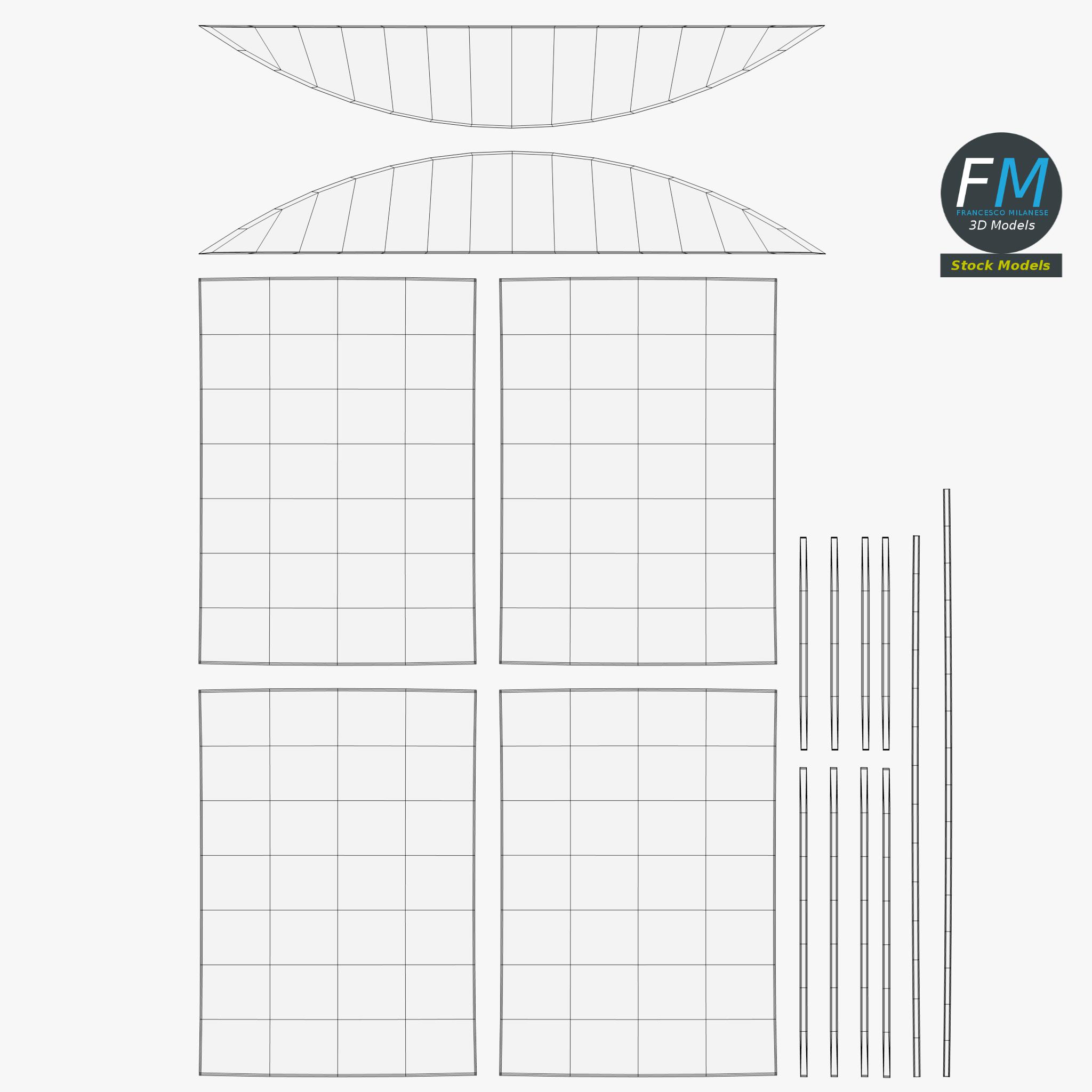 3D-Modell - Fenster mit Rundbogenoberlicht - 12 3D-Modell - Fenster mit Rundbogenoberlicht - 12