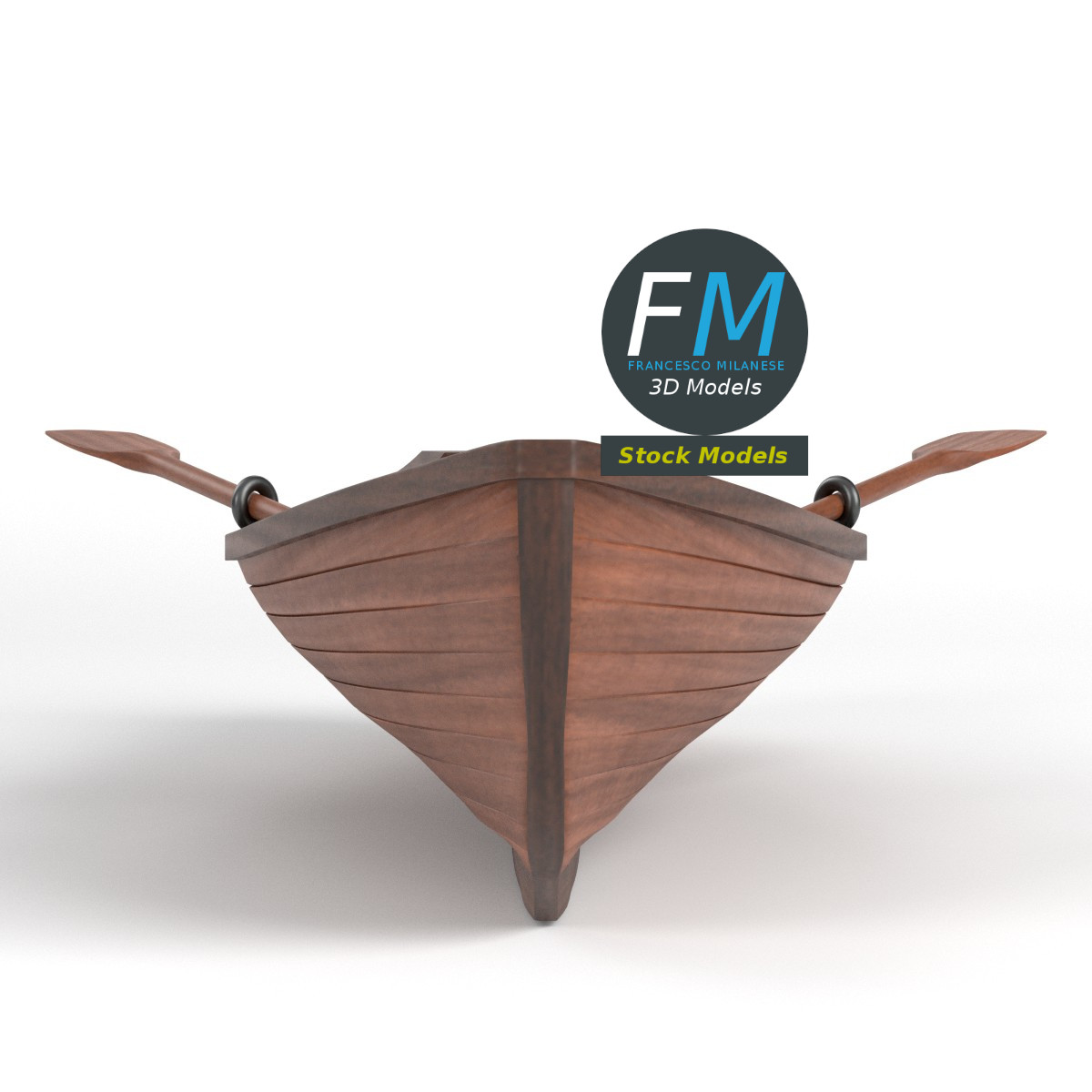 3D-Modell - Ruderboot - 03