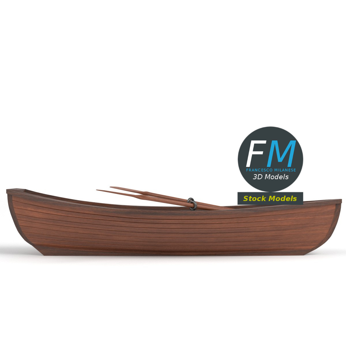 3D-Modell - Ruderboot - 04
