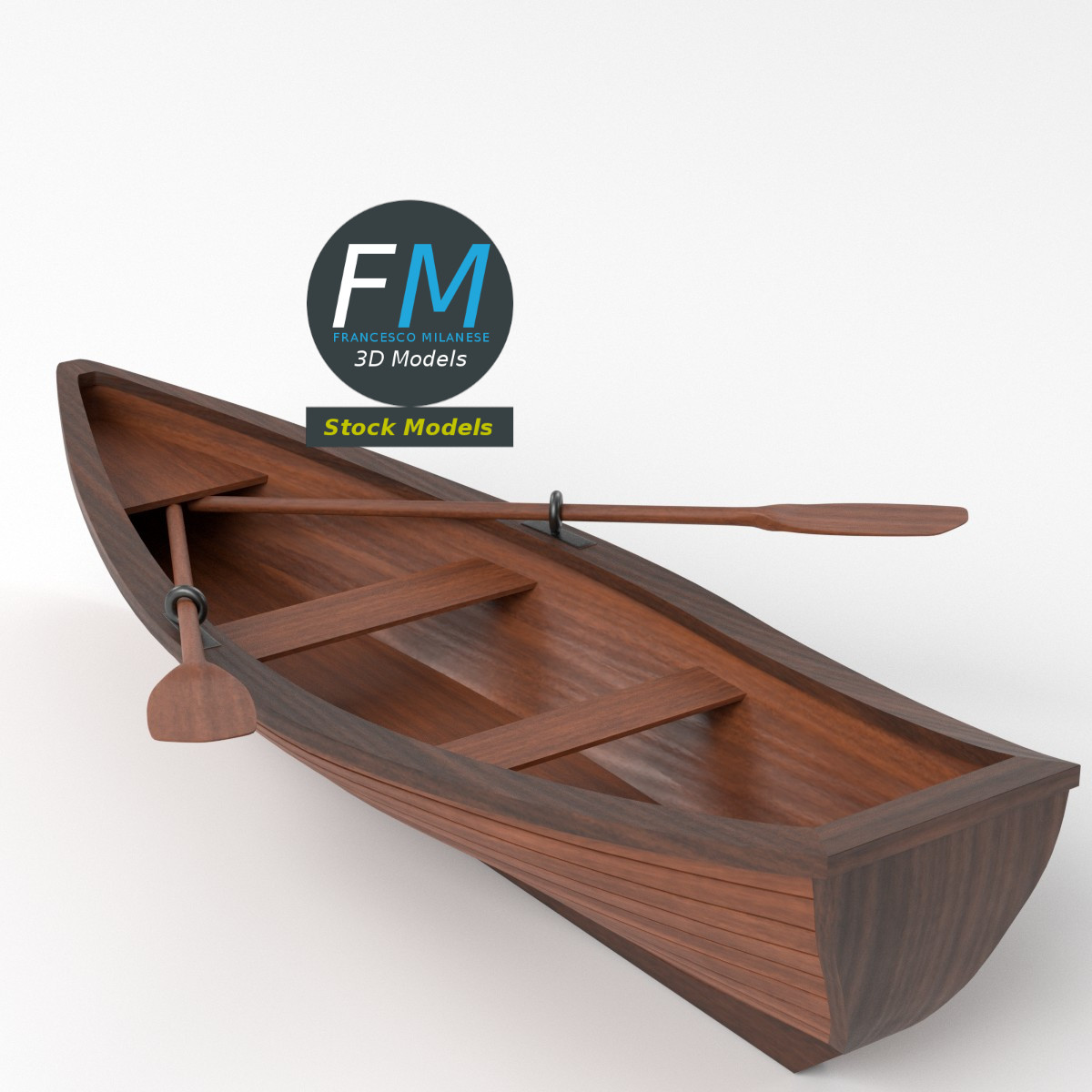 3D-Modell - Ruderboot - 05