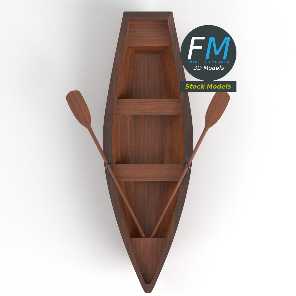 3D-Modell - Ruderboot - 06