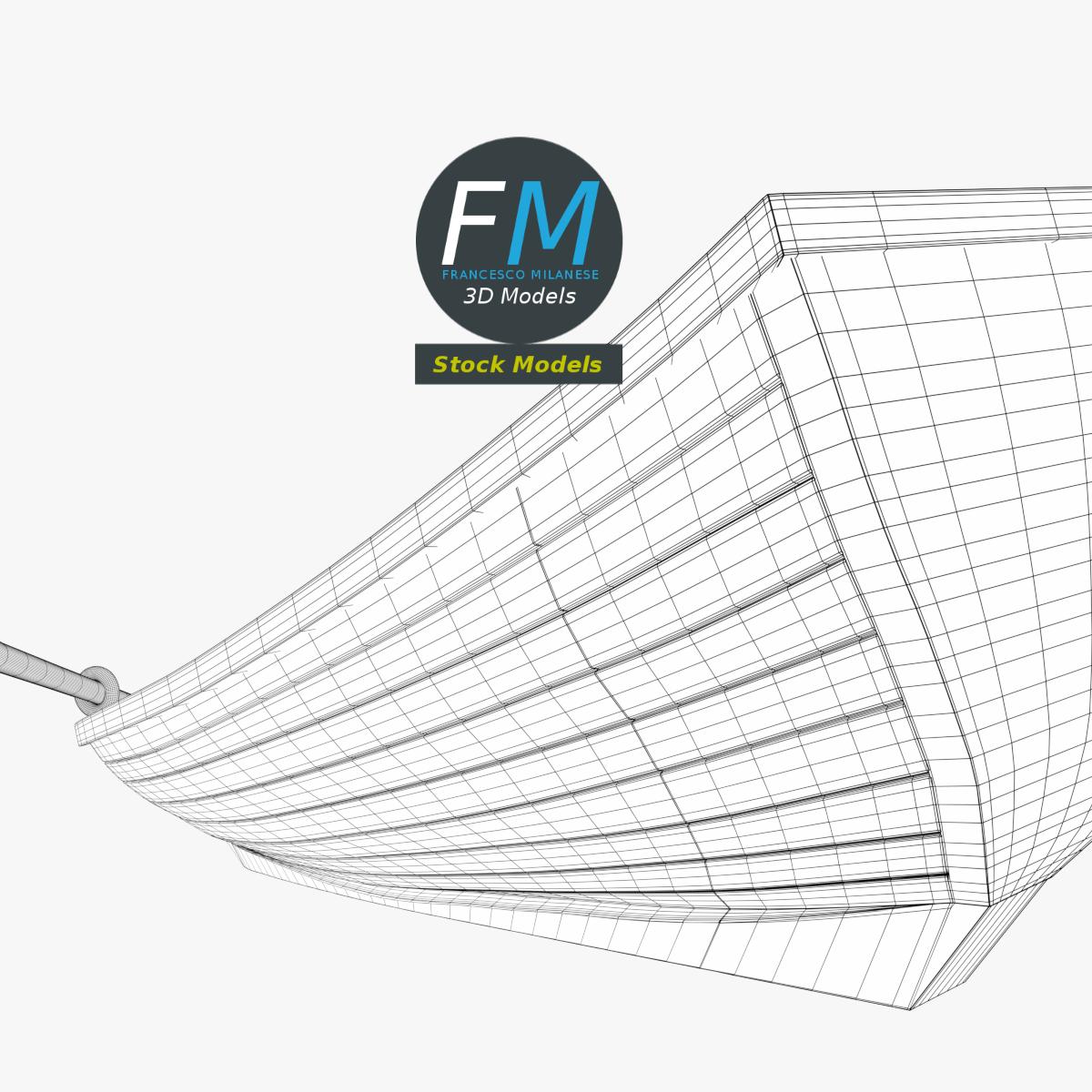 3D-Modell - Ruderboot - 08
