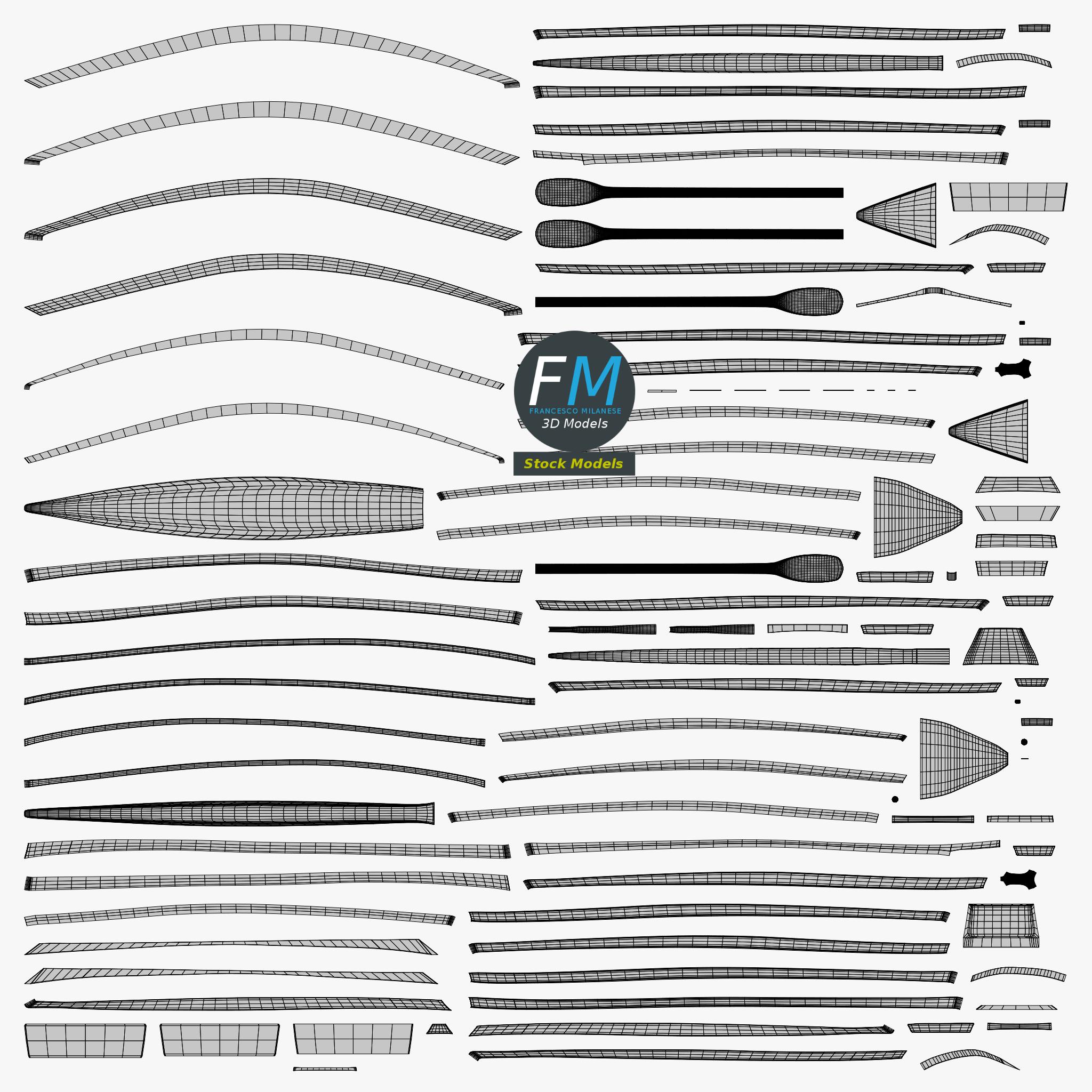 3D-Modell - Ruderboot - 11 3D-Modell - Ruderboot - 11