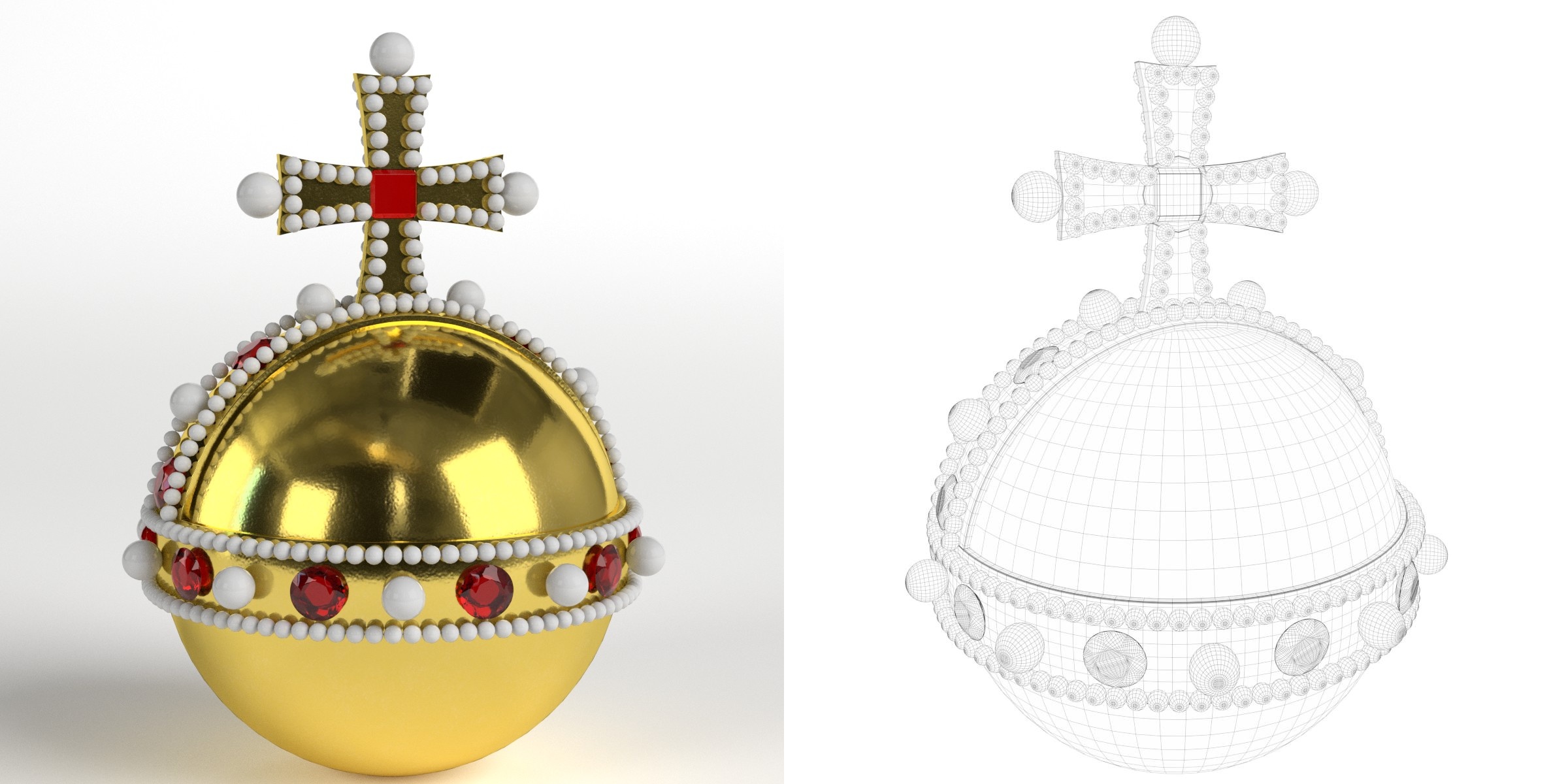 3D-Modell - Reichsapfel