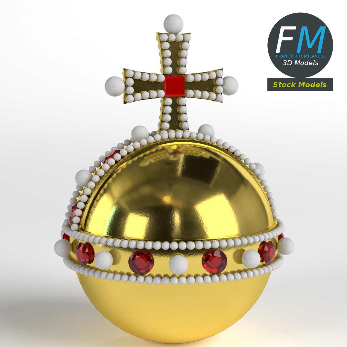 3D-Modell - Reichsapfel - 01