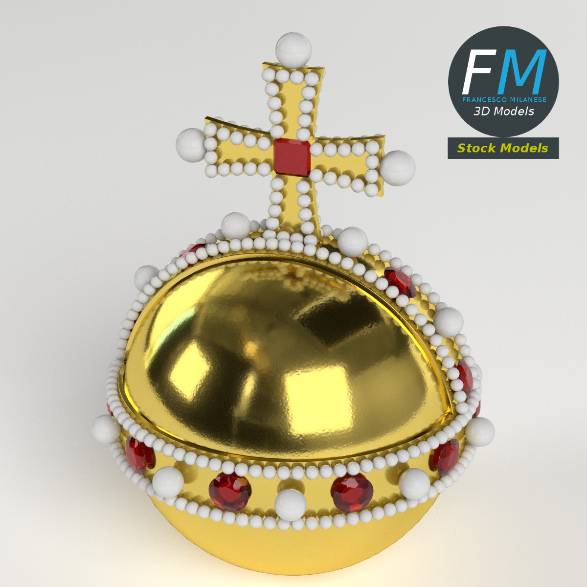 3D-Modell - Reichsapfel - 02