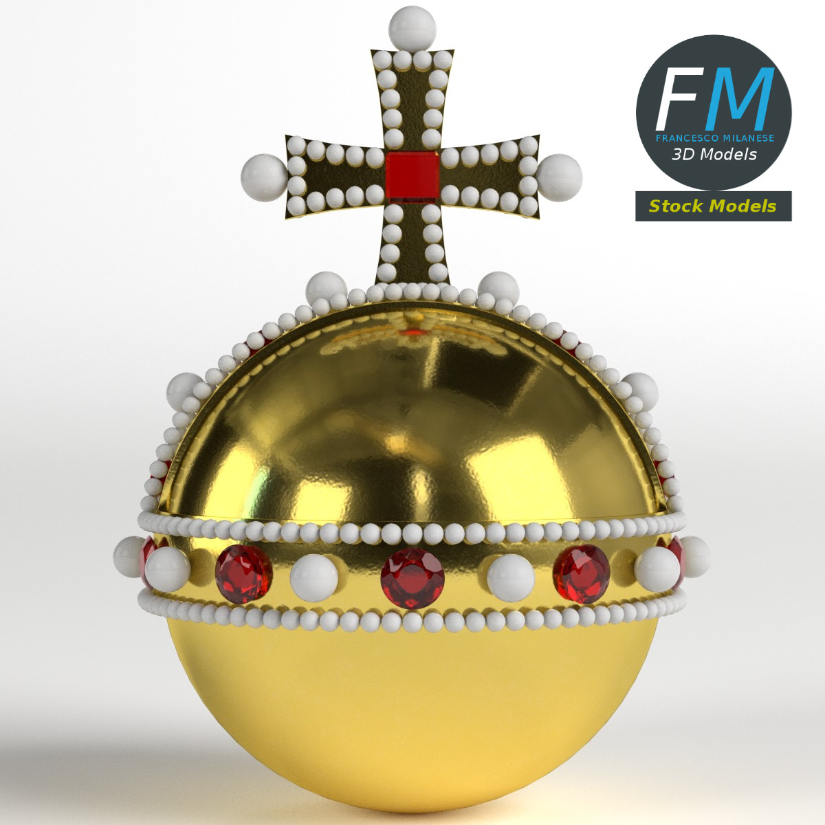 3D-Modell - Reichsapfel - 03