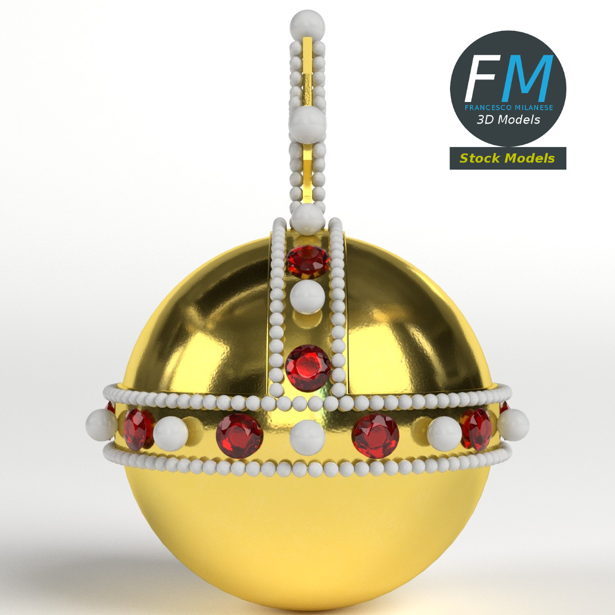 3D-Modell - Reichsapfel - 04