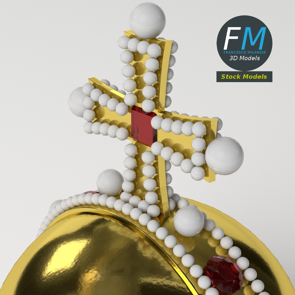 3D-Modell - Reichsapfel - 05