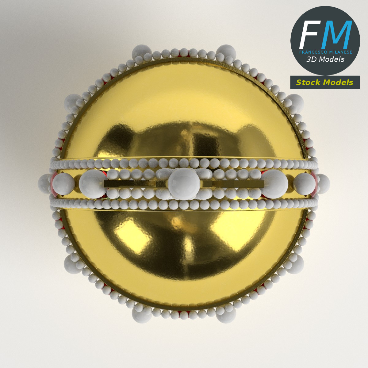 3D-Modell - Reichsapfel - 06