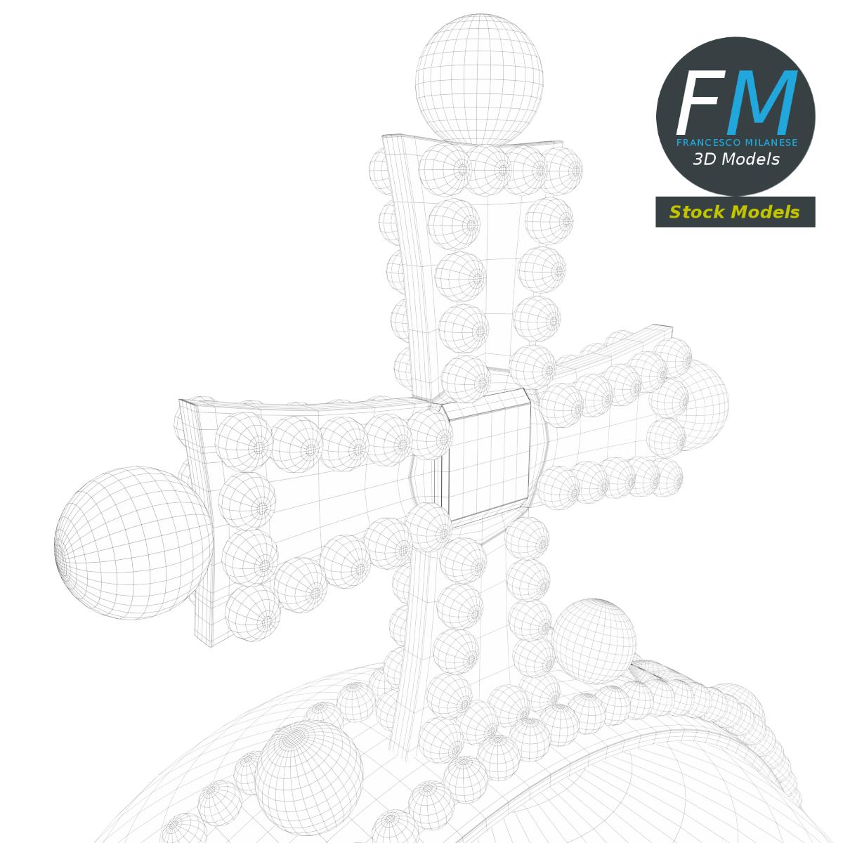 3D-Modell - Reichsapfel - 08