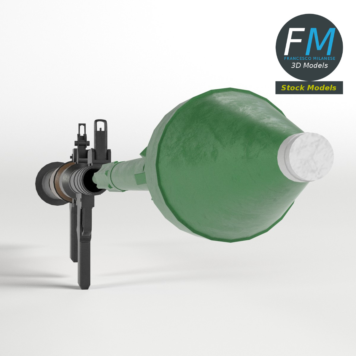 3D-Modell - Raketenwerfer mit Rakete - 03