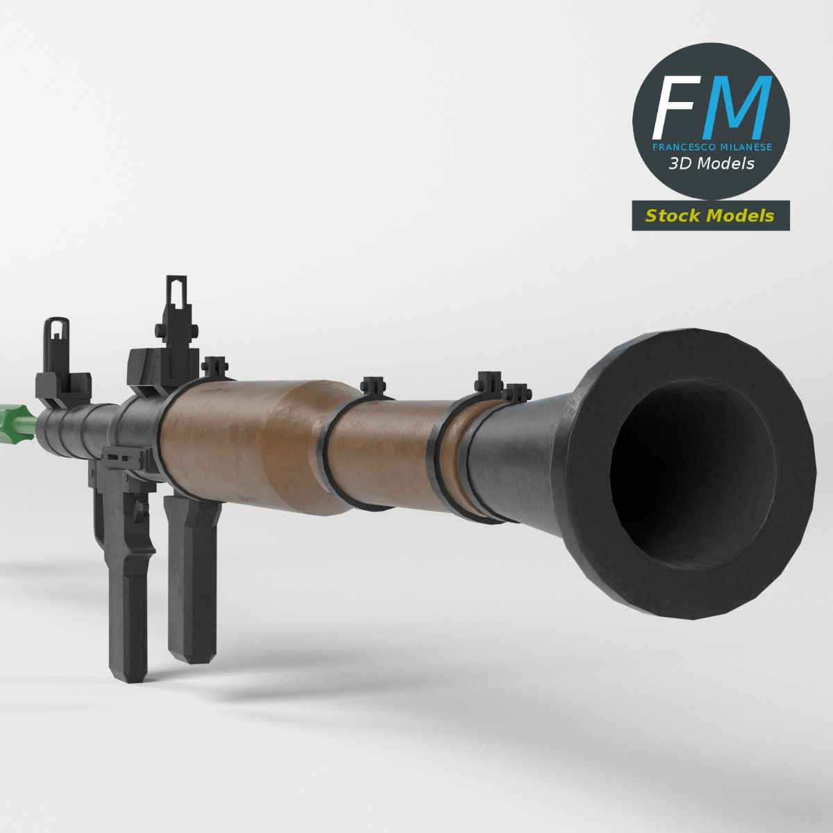 3D-Modell - Raketenwerfer mit Rakete - 05