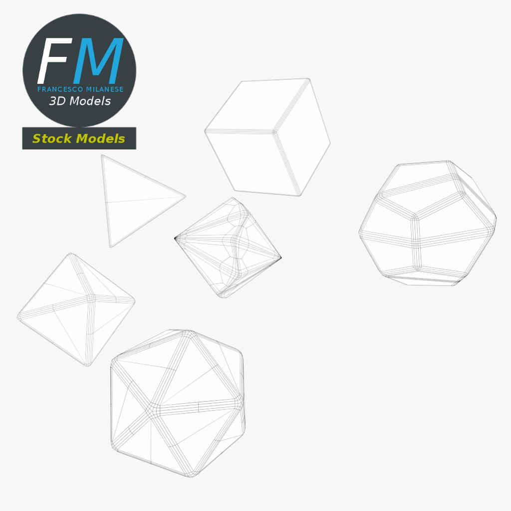 3D-Modell - RPG-Würfelset - 07