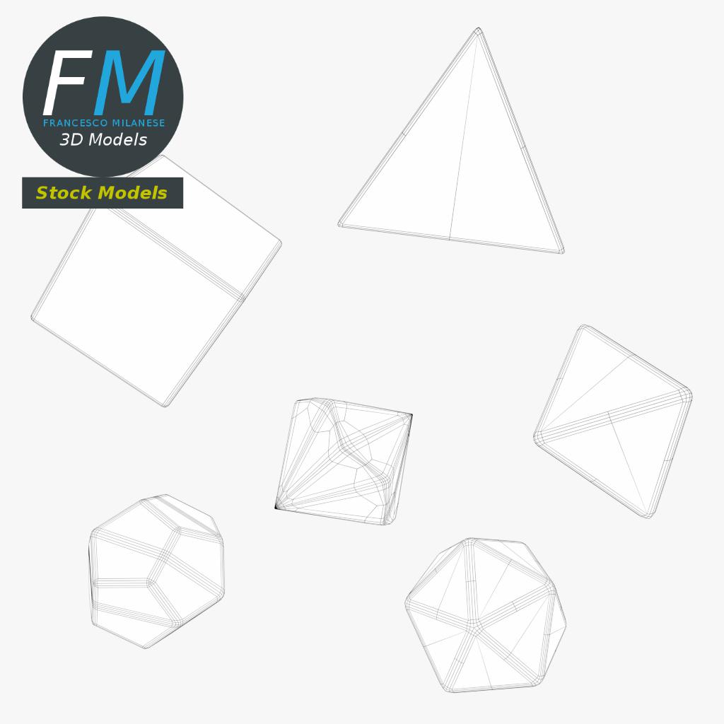 3D-Modell - RPG-Würfelset - 08