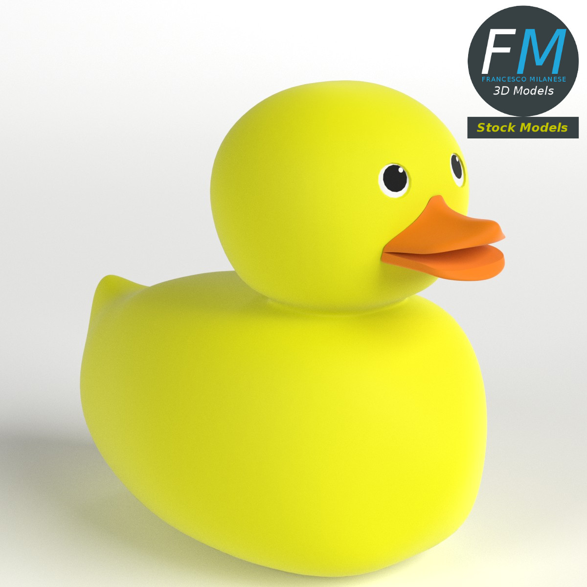 3D-Modell - Gummiente - 01