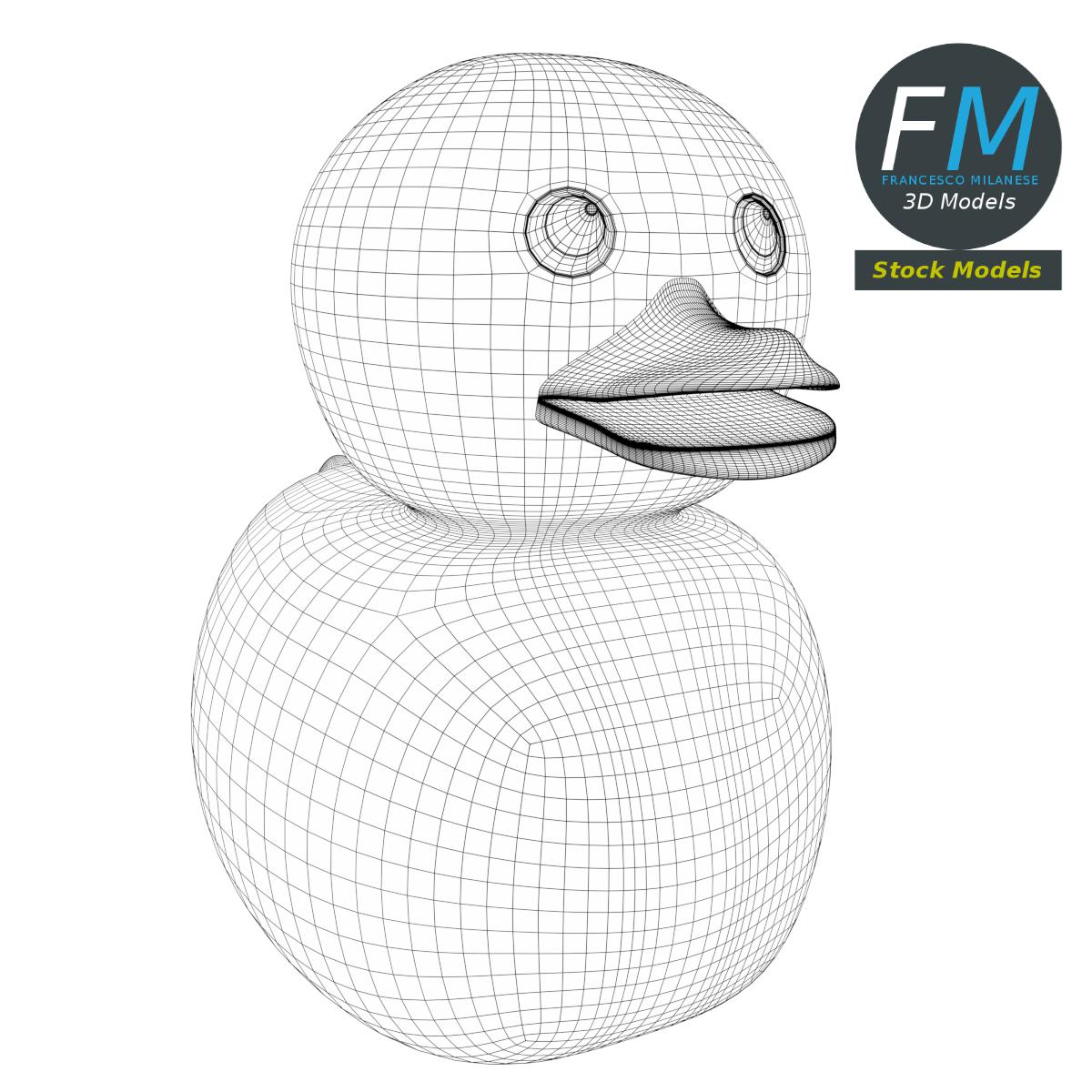 3D-Modell - Gummiente - 07
