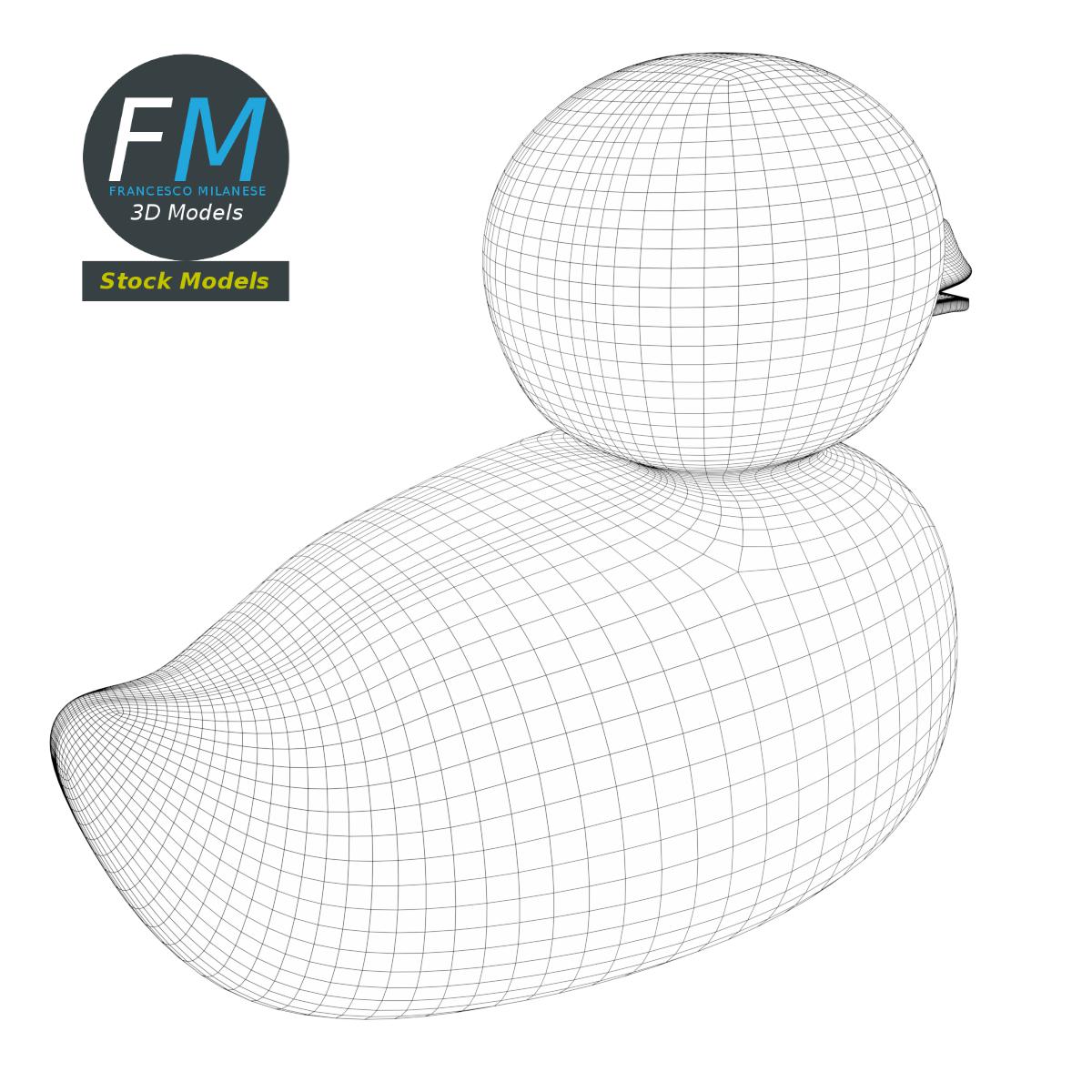3D-Modell - Gummiente - 08