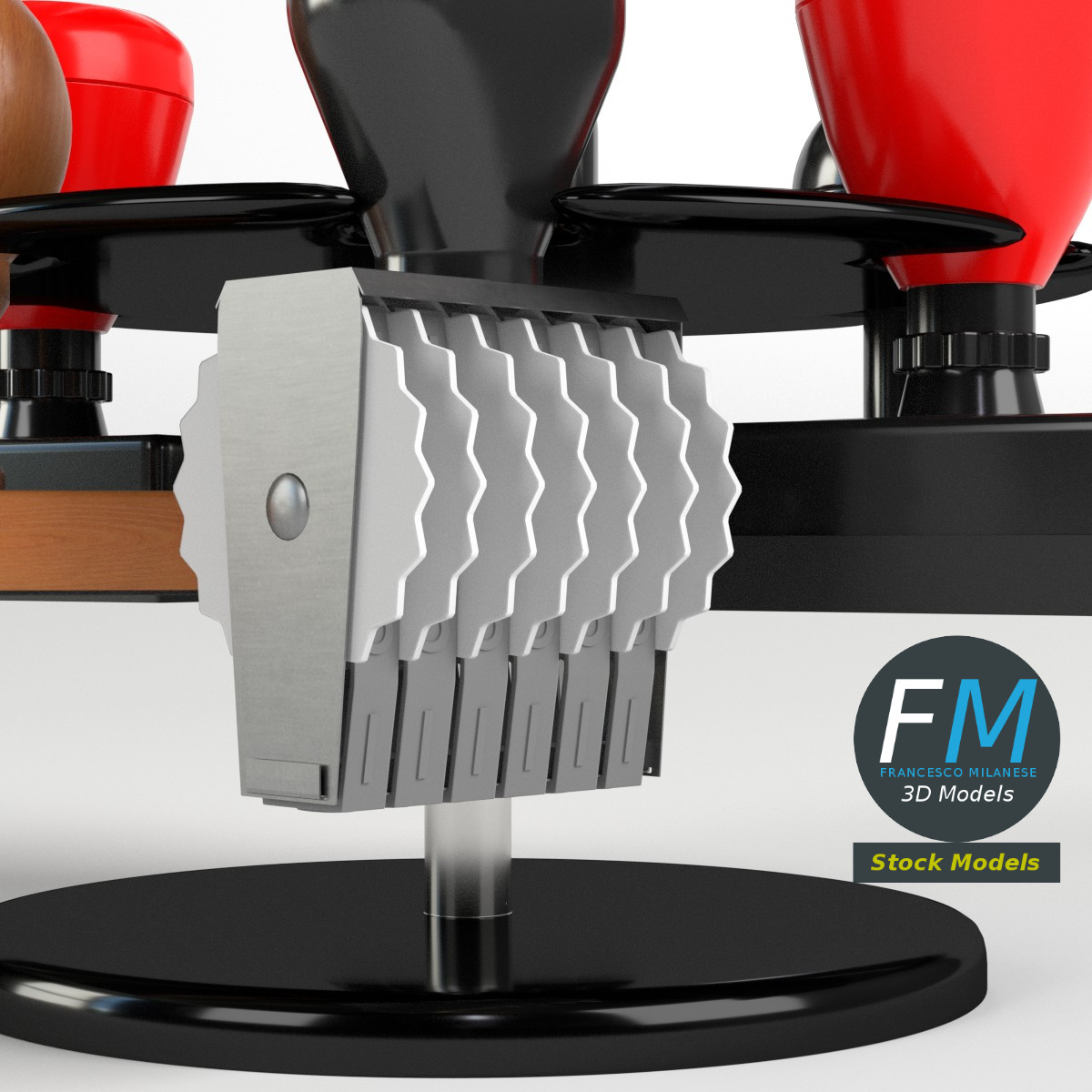 3D-Modell - Stempelhalter-Set - 03