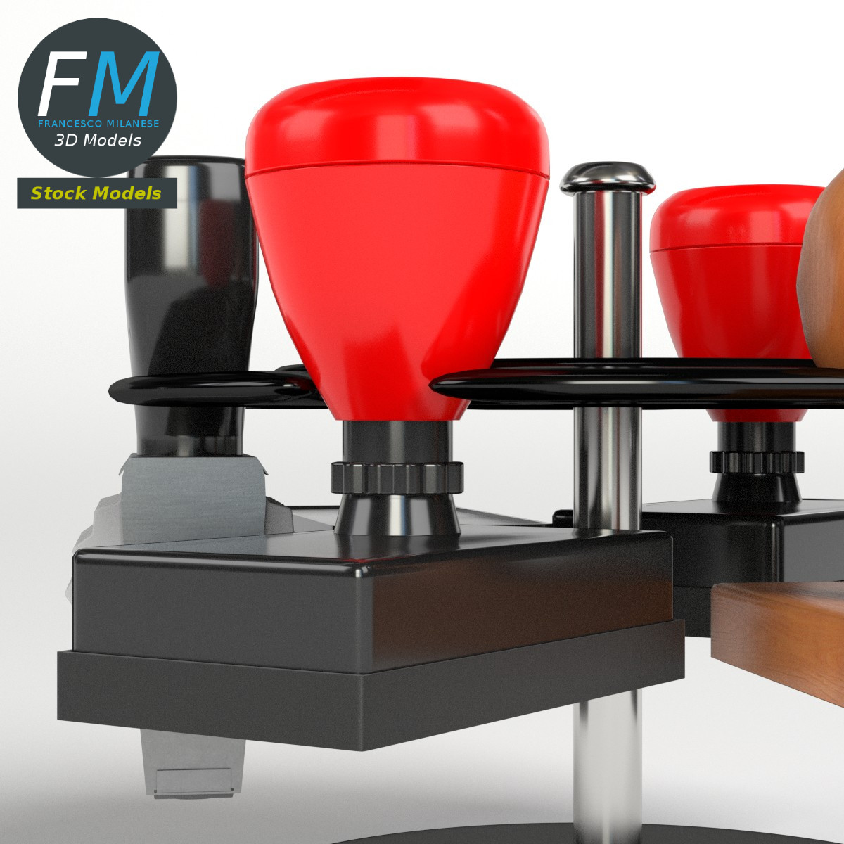 3D-Modell - Stempelhalter-Set - 04