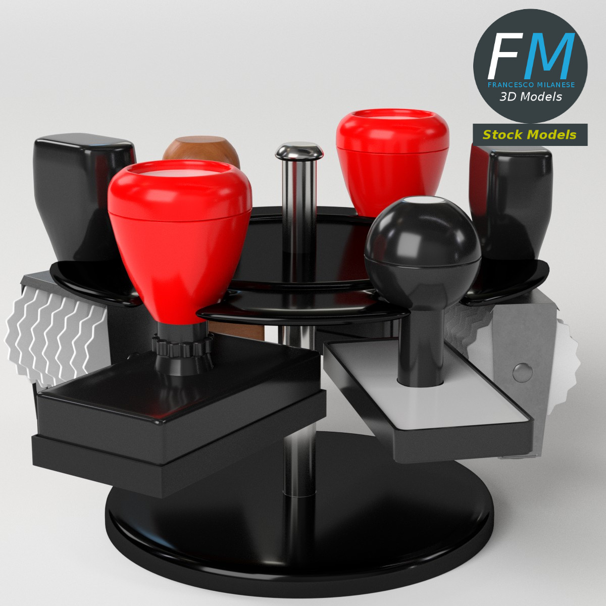 3D-Modell - Stempelhalter-Set - 05