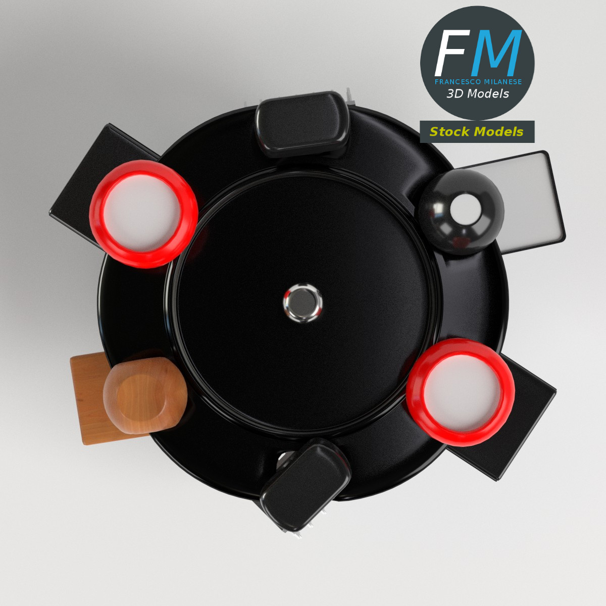 3D-Modell - Stempelhalter-Set - 06