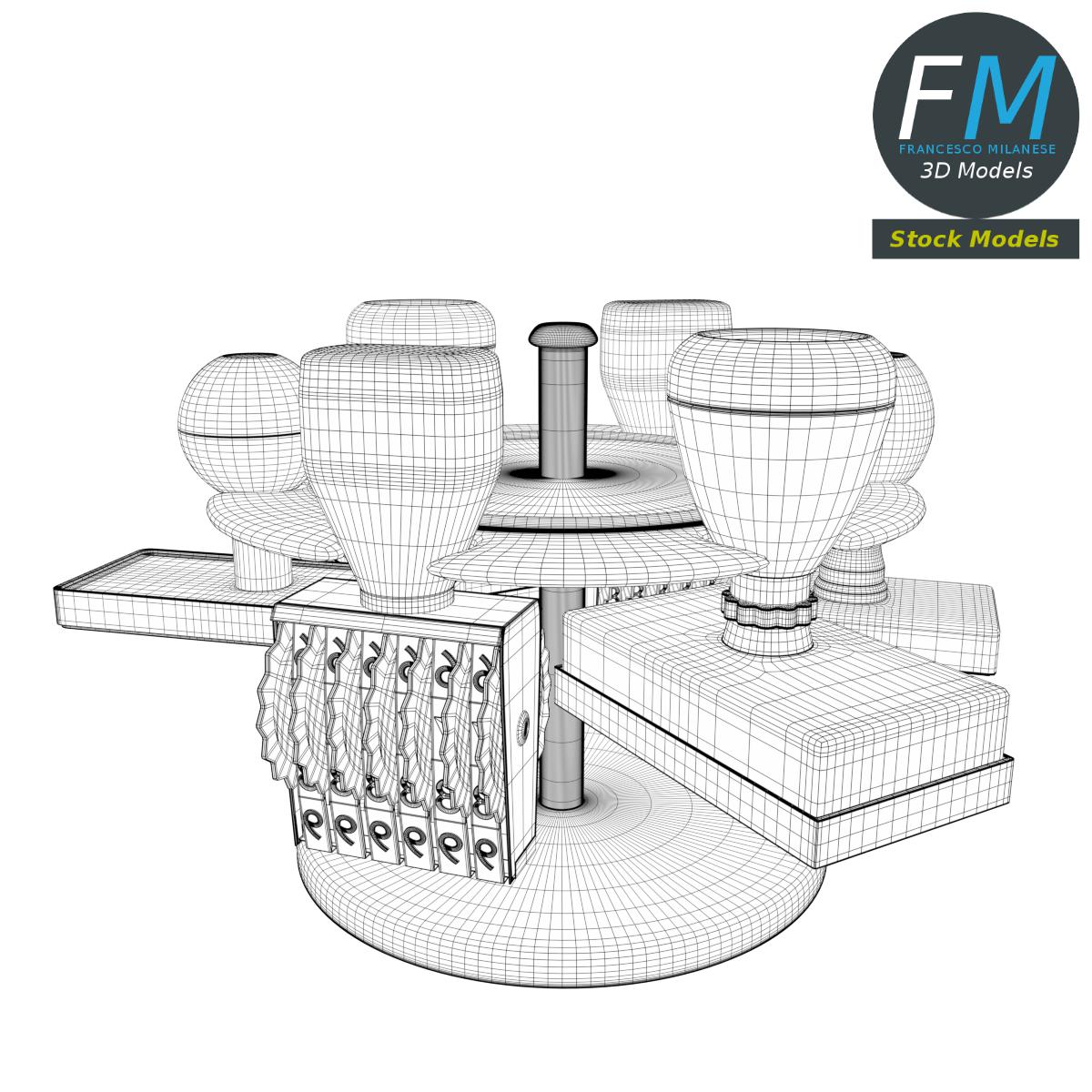 3D-Modell - Stempelhalter-Set - 07