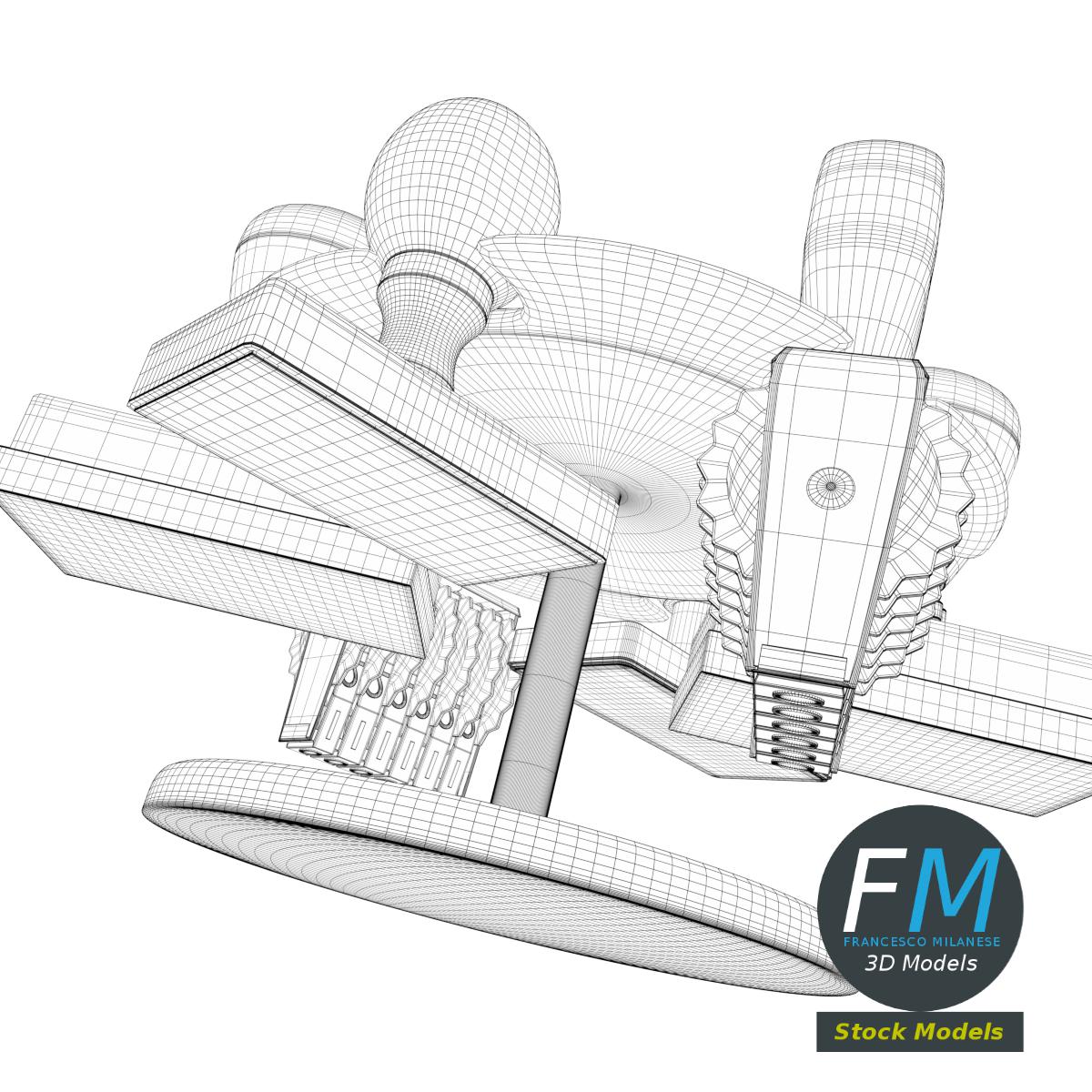 3D-Modell - Stempelhalter-Set - 08