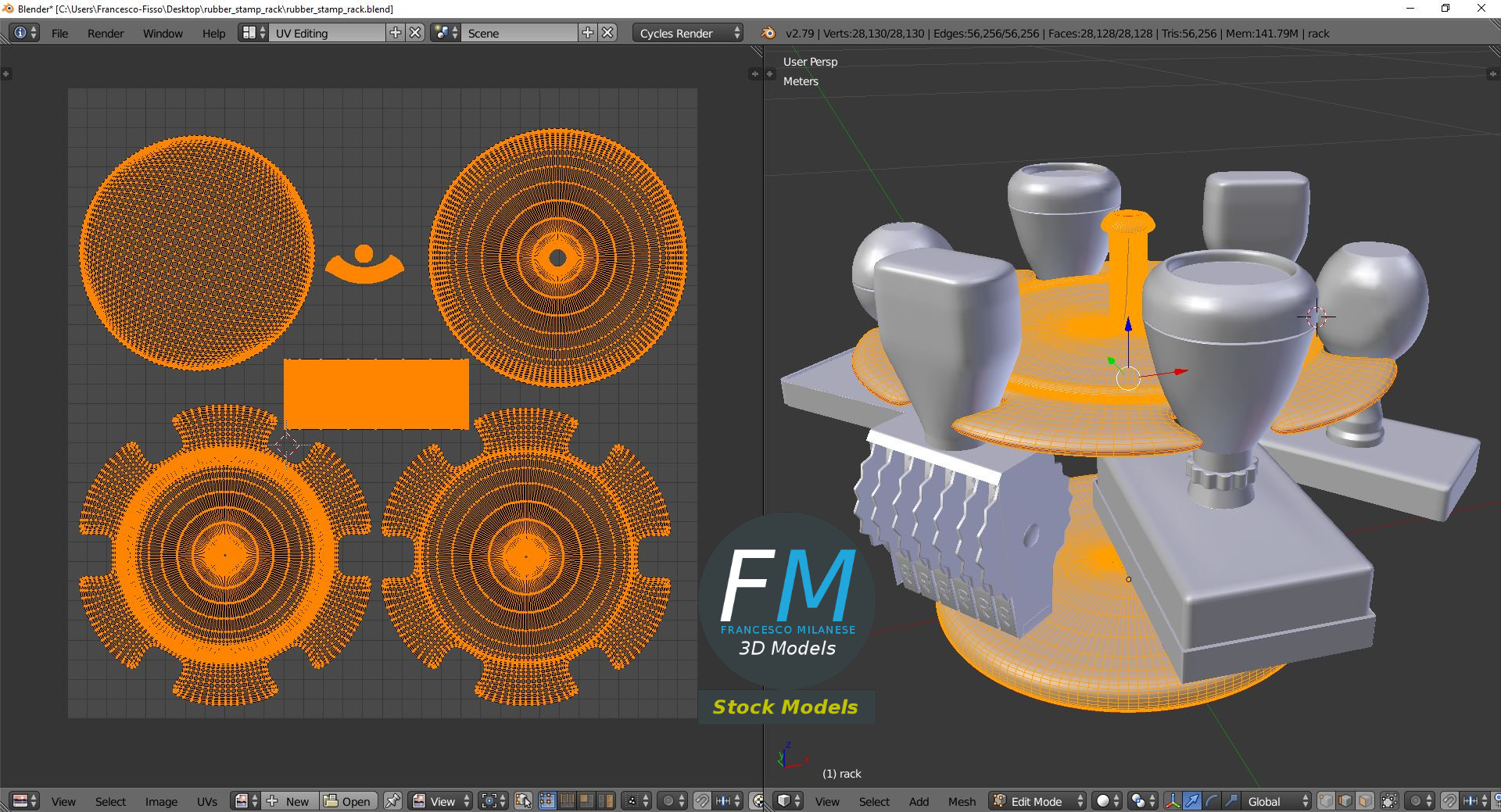 3D-Modell - Stempelhalter-Set - 10