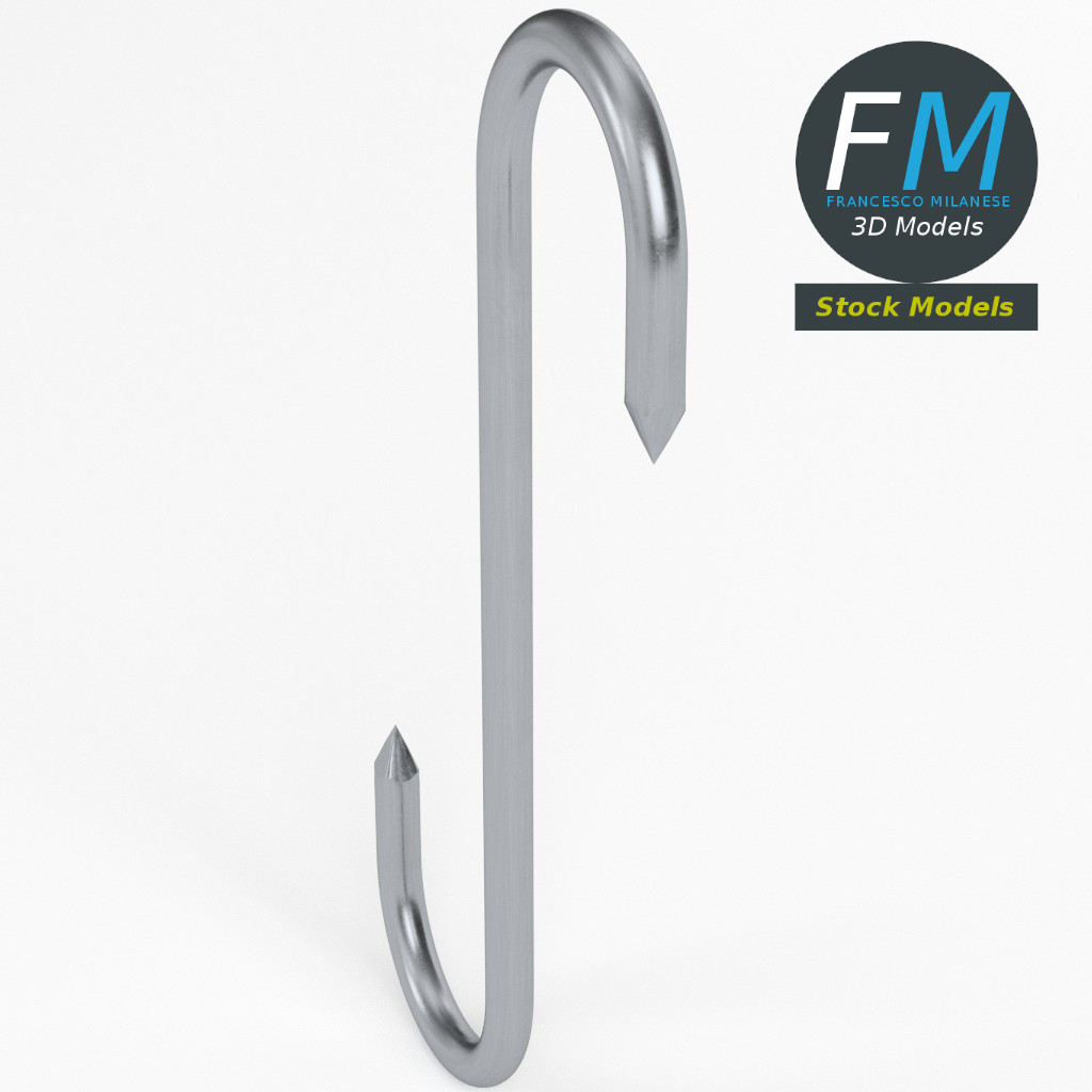 3D-Modell - S-Förmiger Fleischhaken - 02