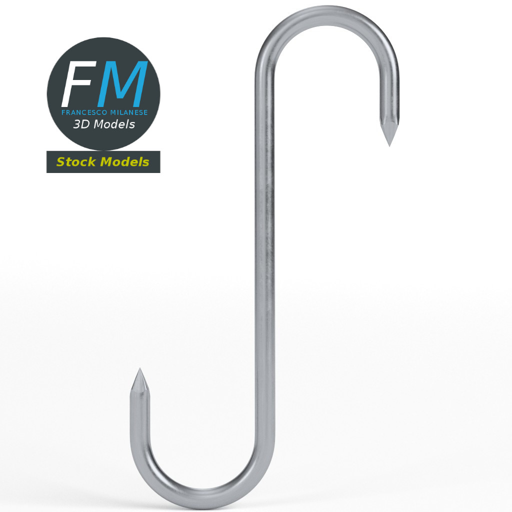 3D-Modell - S-Förmiger Fleischhaken - 03