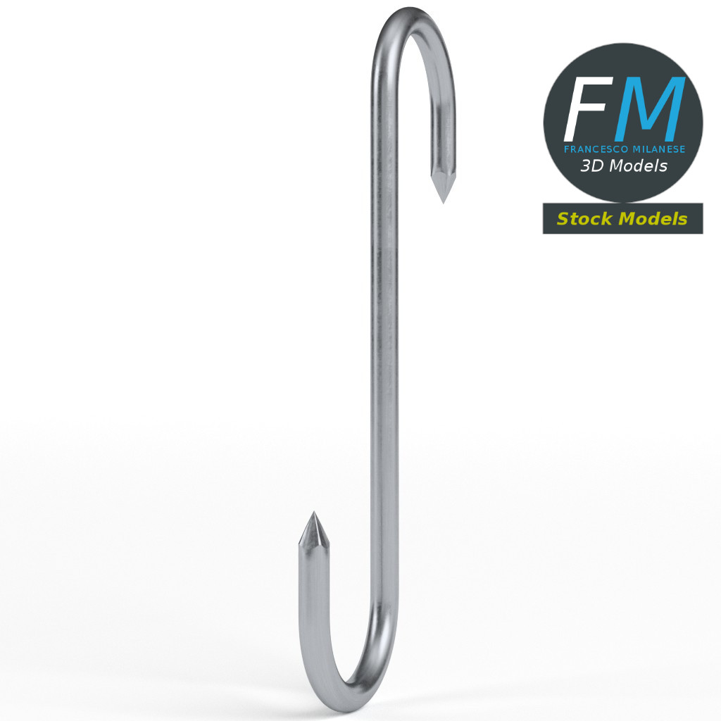 3D-Modell - S-Förmiger Fleischhaken - 04