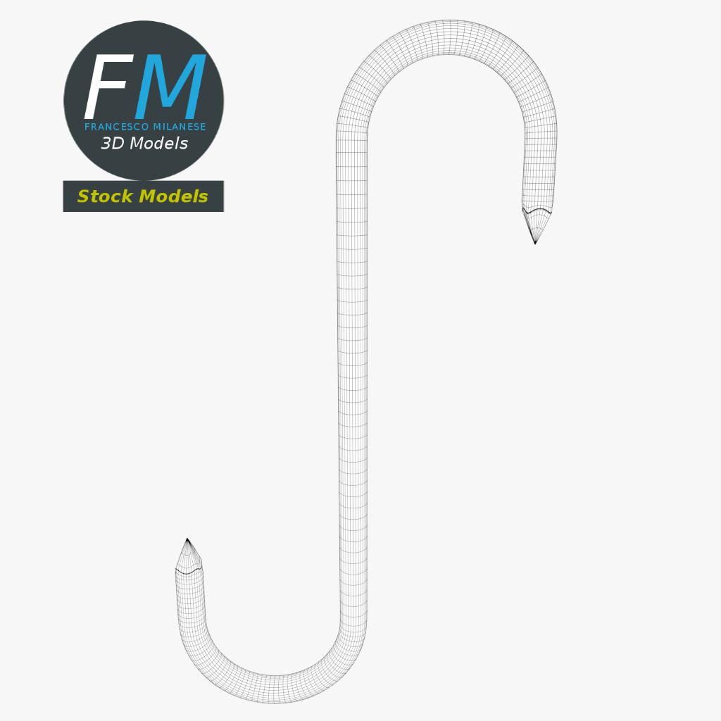 3D-Modell - S-Förmiger Fleischhaken - 07