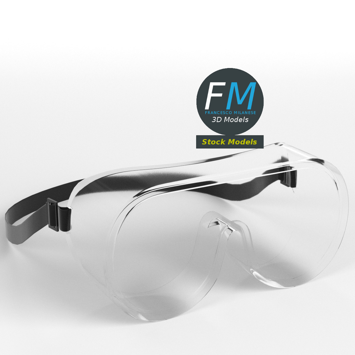 3D-Modell - Schutzbrille - 01