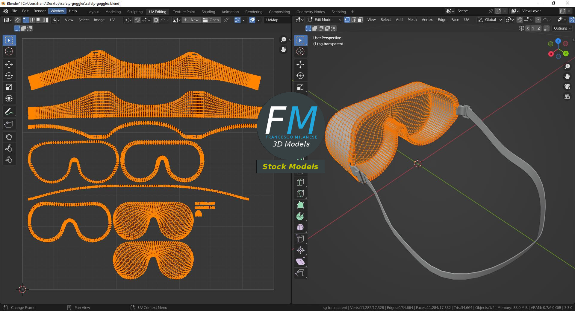 3D-Modell - Schutzbrille - 10