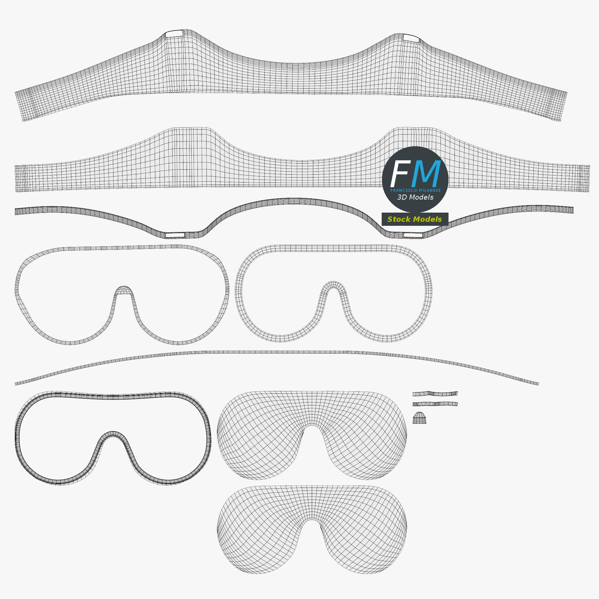 3D-Modell - Schutzbrille - 12 3D-Modell - Schutzbrille - 12