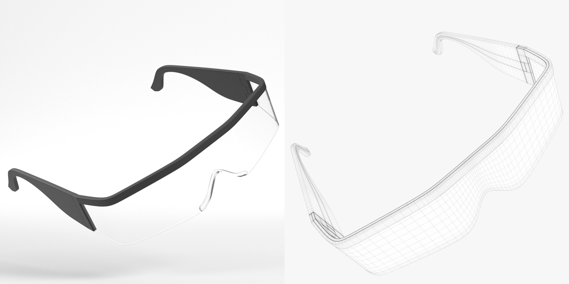 3D-Modell - Sicherheitsbrille