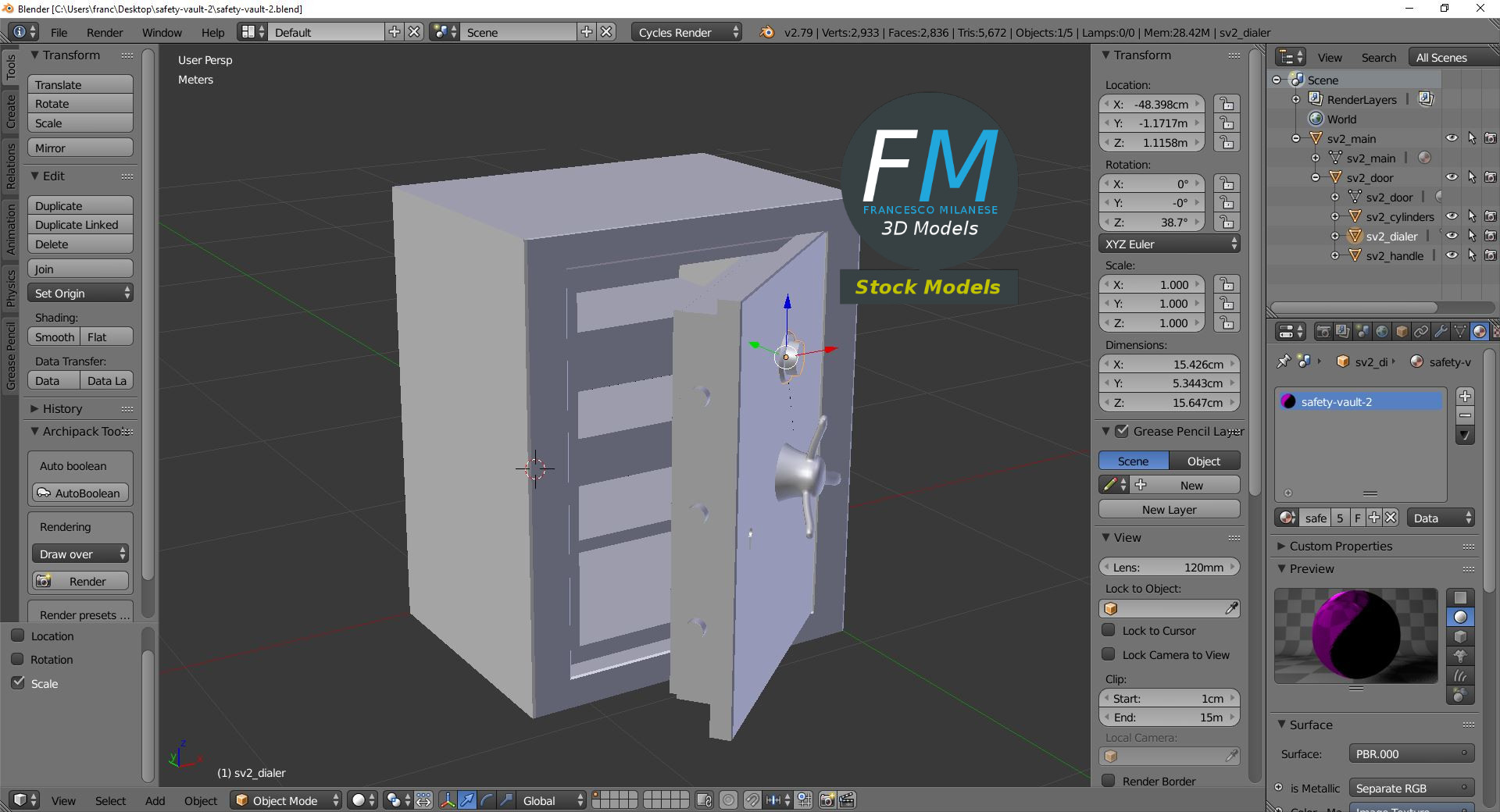 3D-Modell - Sicherheitstresor - 09
