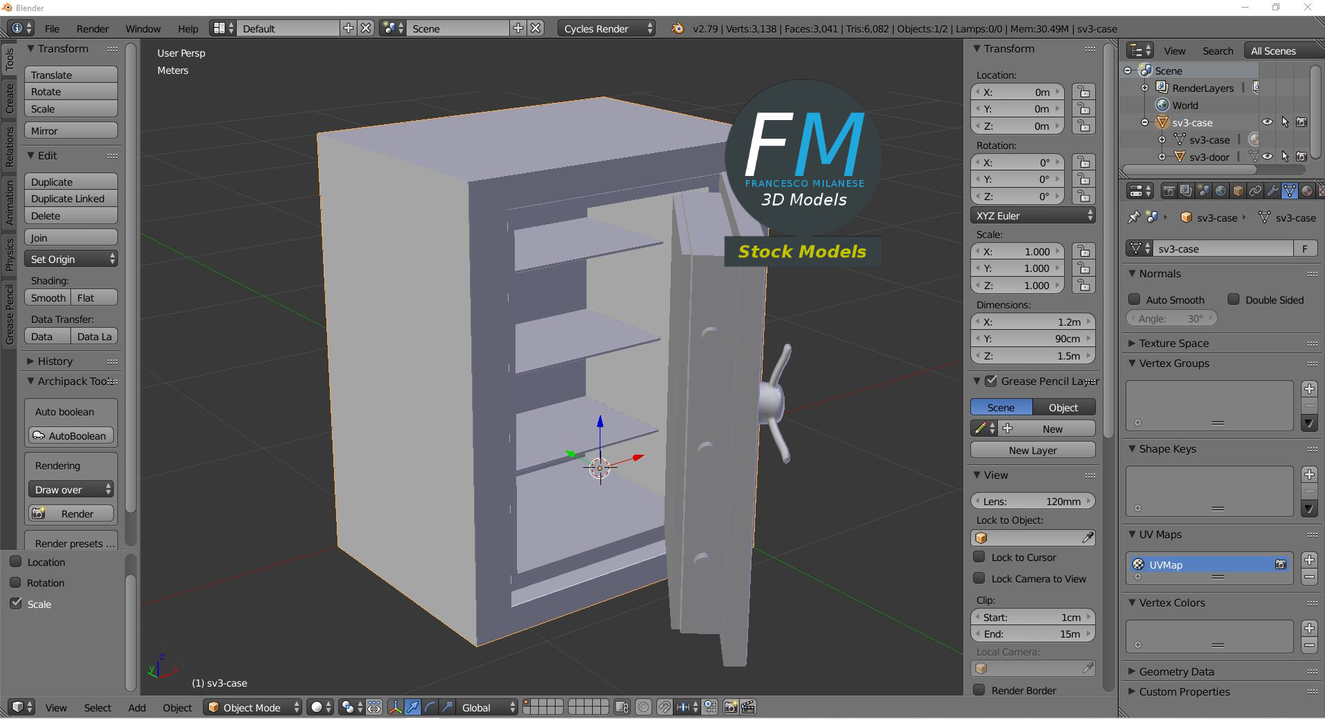 3D-Modell - Sicherheitstresor - 09