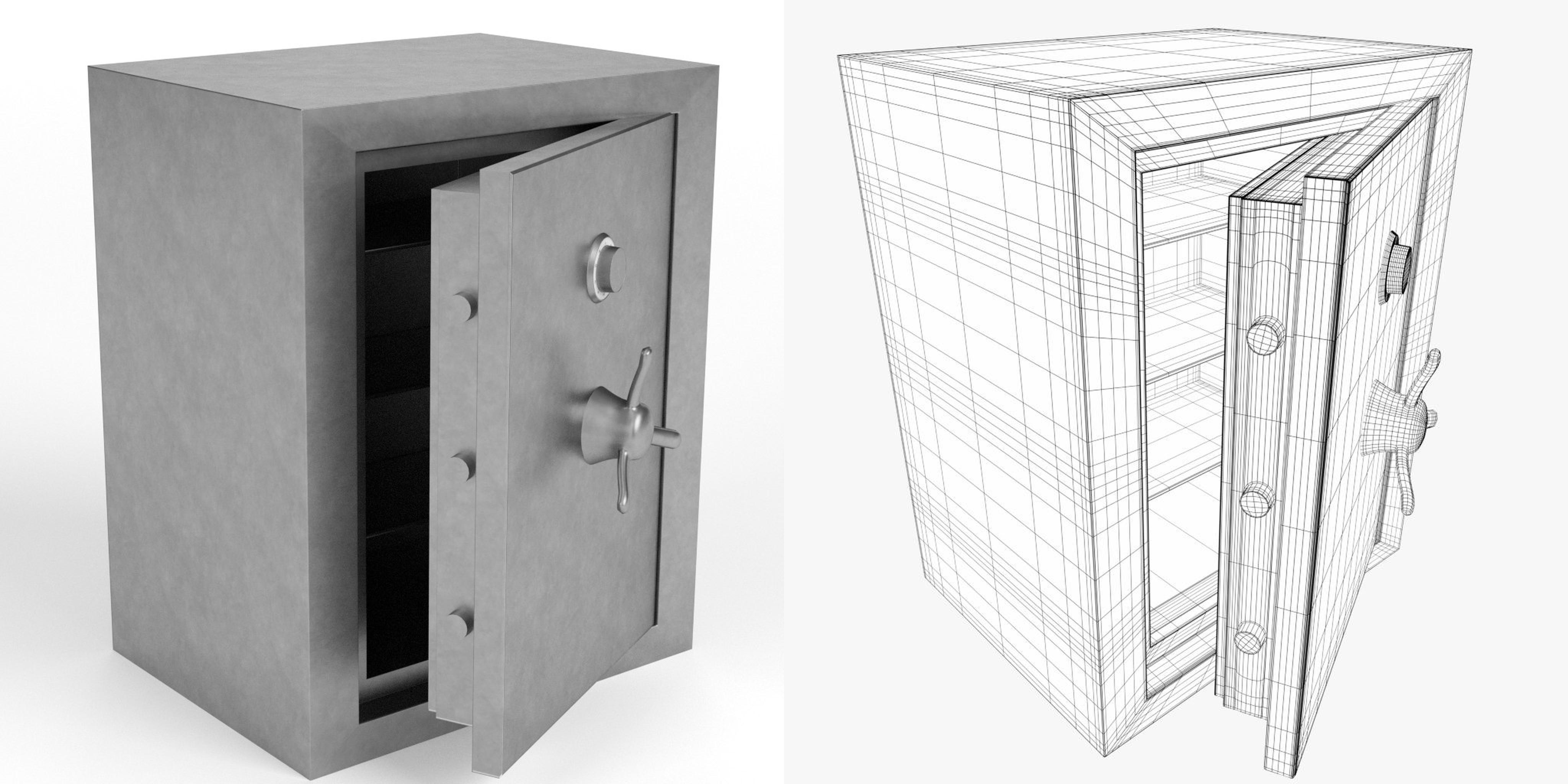3D-Modell - Sicherheitstresor