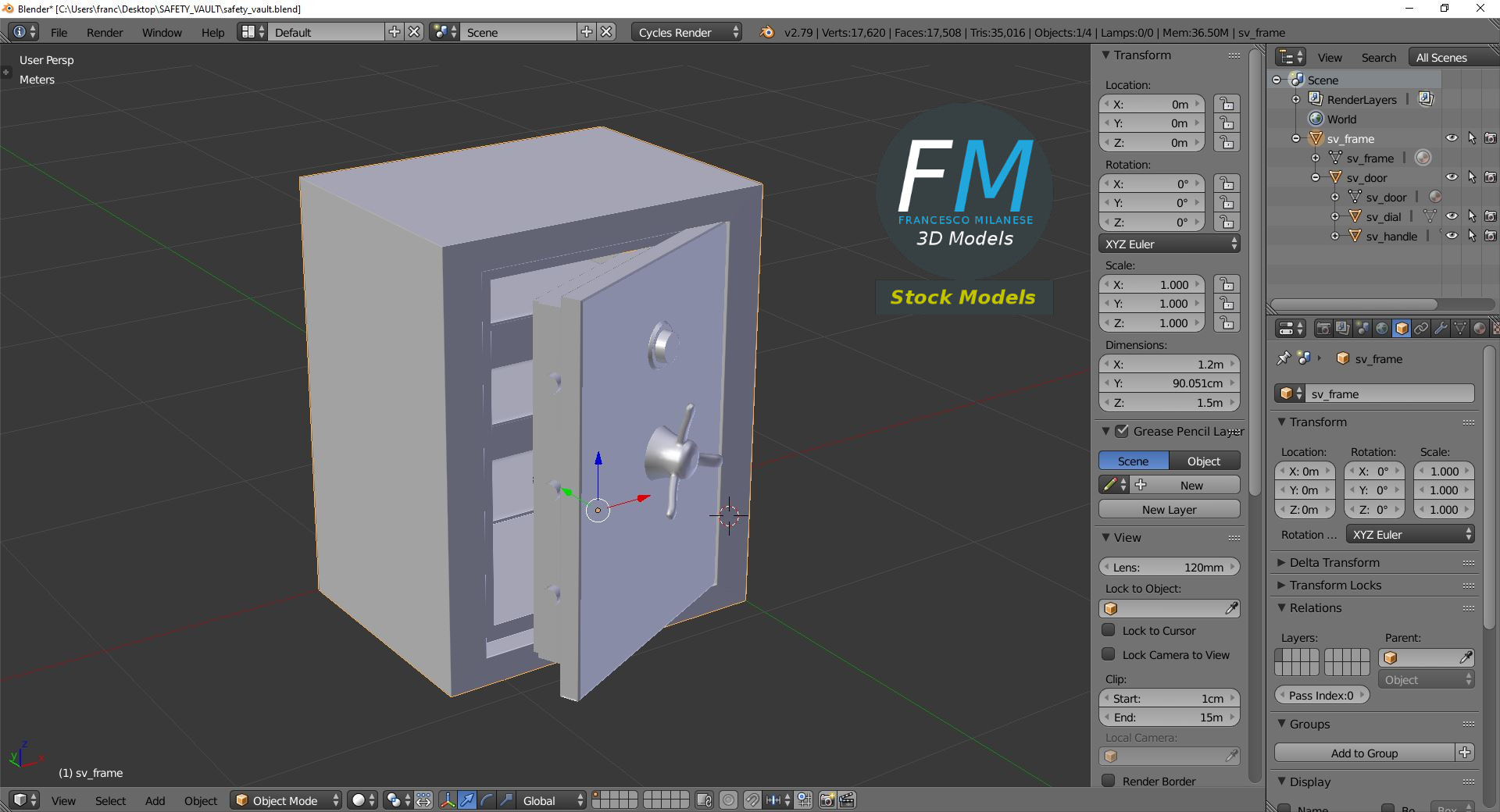 3D-Modell - Sicherheitstresor - 09