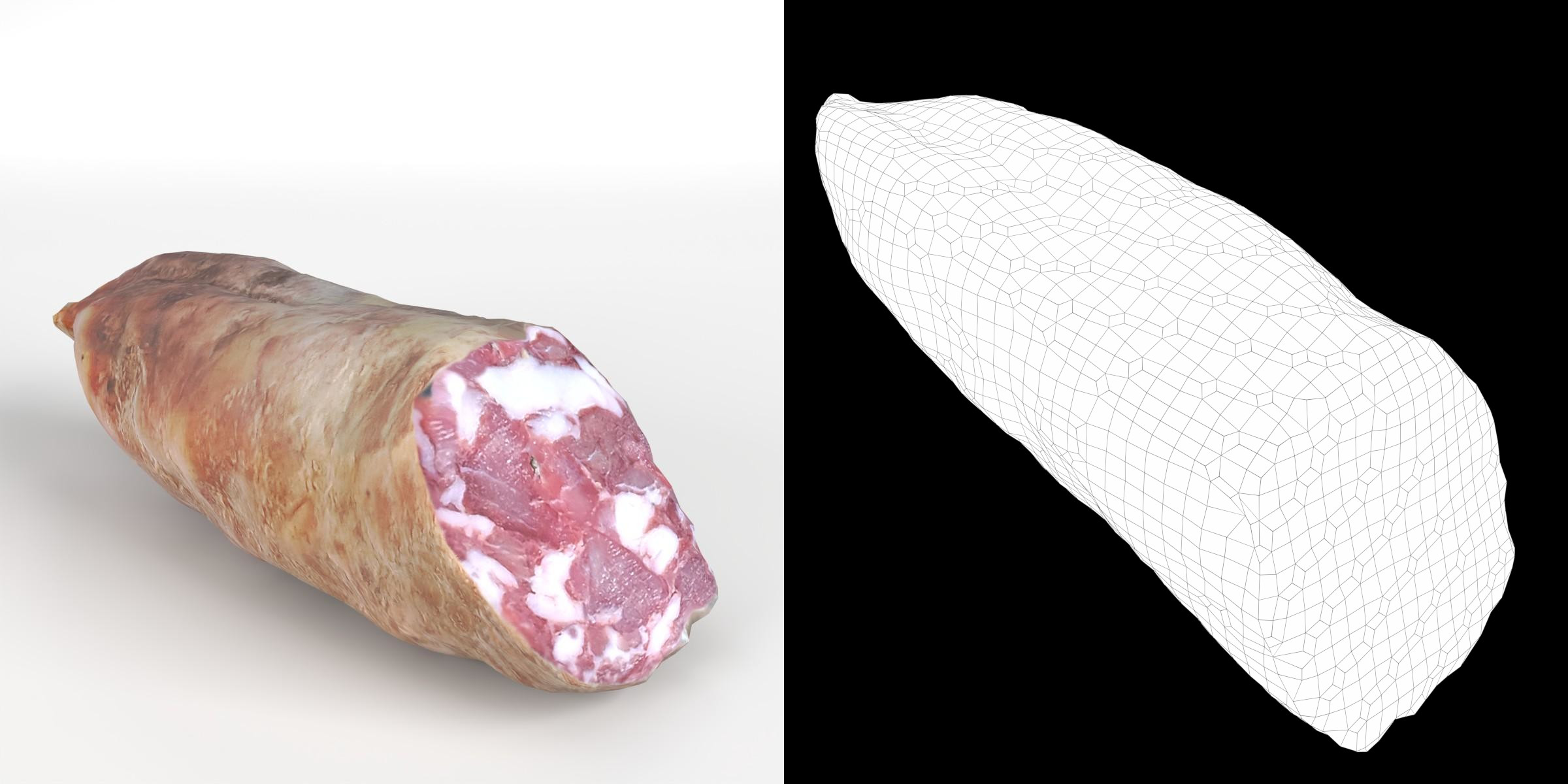 3D-Modell - Salami