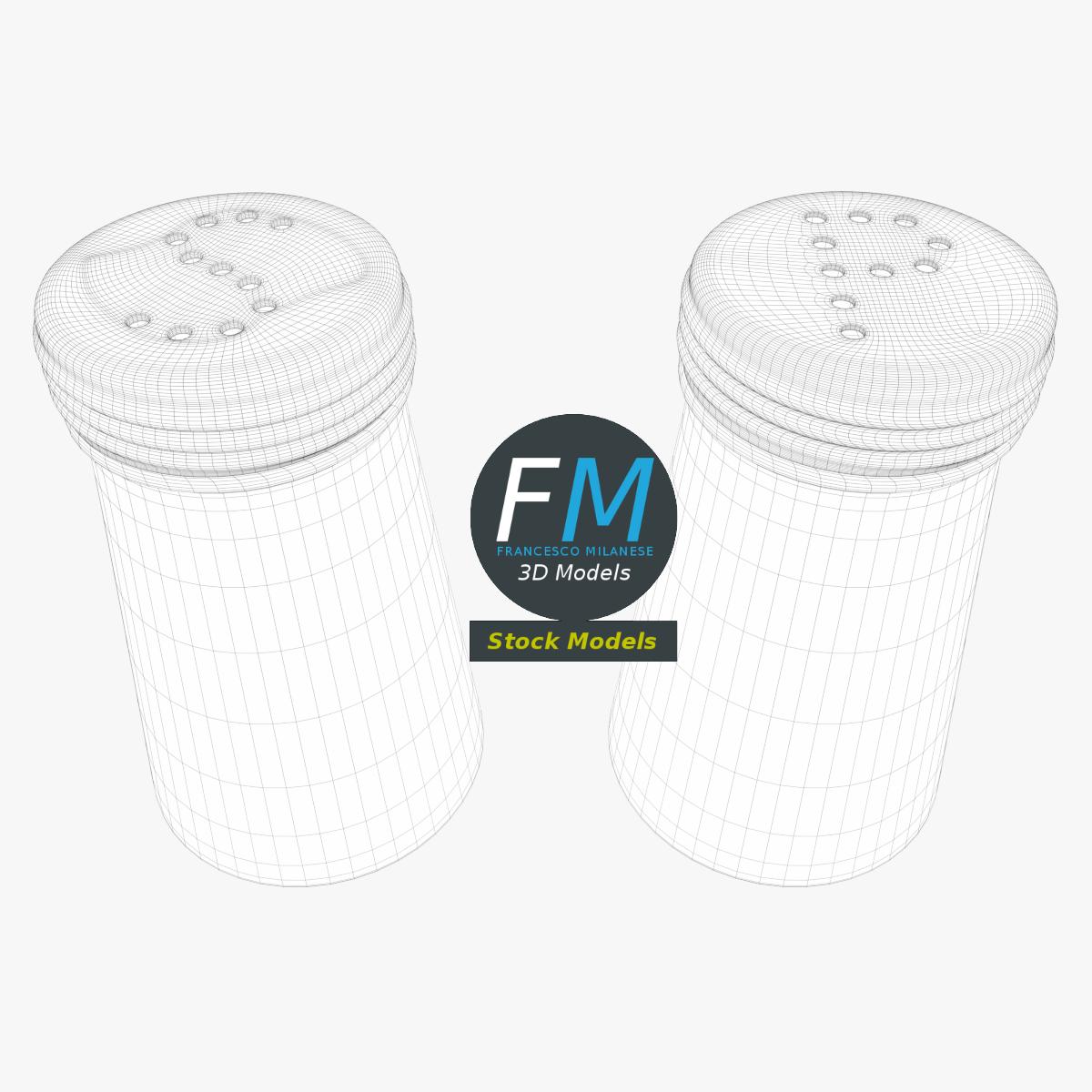 3D-Modell - Salz- und Pfefferstreuer aus Glas - 07
