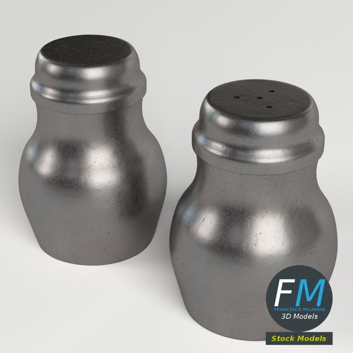 3D-Modell - Salz- und Pfefferstreuer - 02